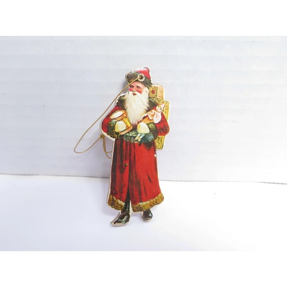 Vintage Antique SANTA CLAUSE Christmas Ornament‎ Tree Decoration Merrimack 1977
